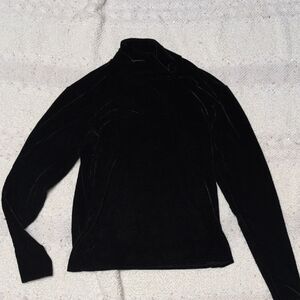 Banana Republic Black Velvet Turtleneck
